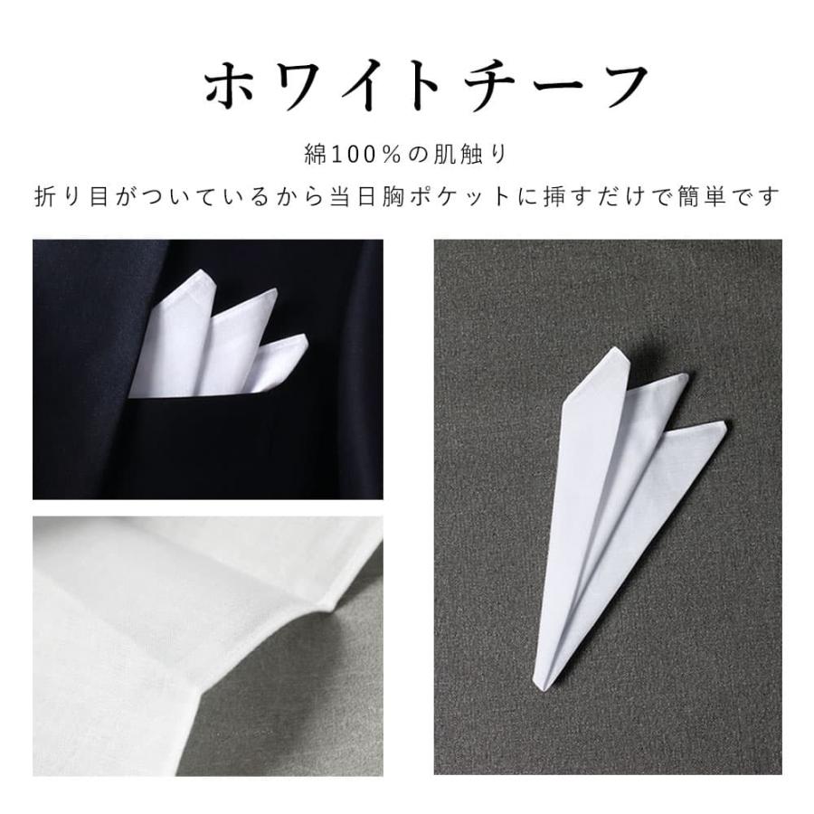 父親モーニング小物セット】2点セット 結婚式 父親 ネクタイ チーフ