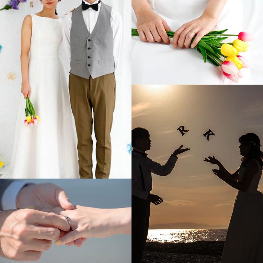 結婚式　前撮り　スーツセレクト　セットアップ　ベスト　蝶ネクタイ　 6点セット 前撮り3点セット】 新郎 前撮り 衣装 カジュアル デニム調 青 小物