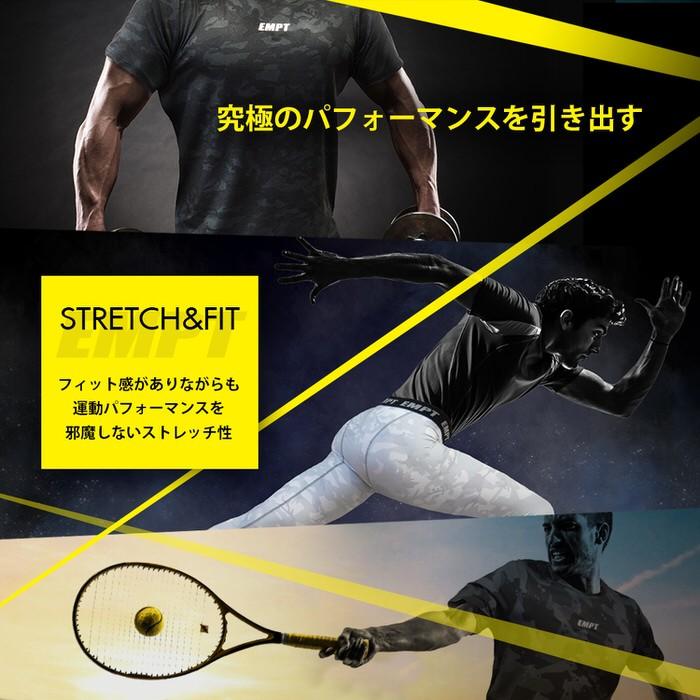 EMPT メンズ コンプレッション ショートタイツ トレーニングウェア スポーツインナー かっこいい ゴルフ サッカー テニス コンプレッションウェア スポーツウェ｜trexe｜12