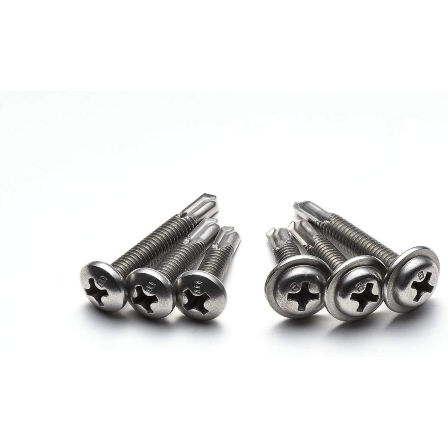 ドリルビス SUS410 4mm×19mm 座付 細目 85本入 ステンレスビス シン