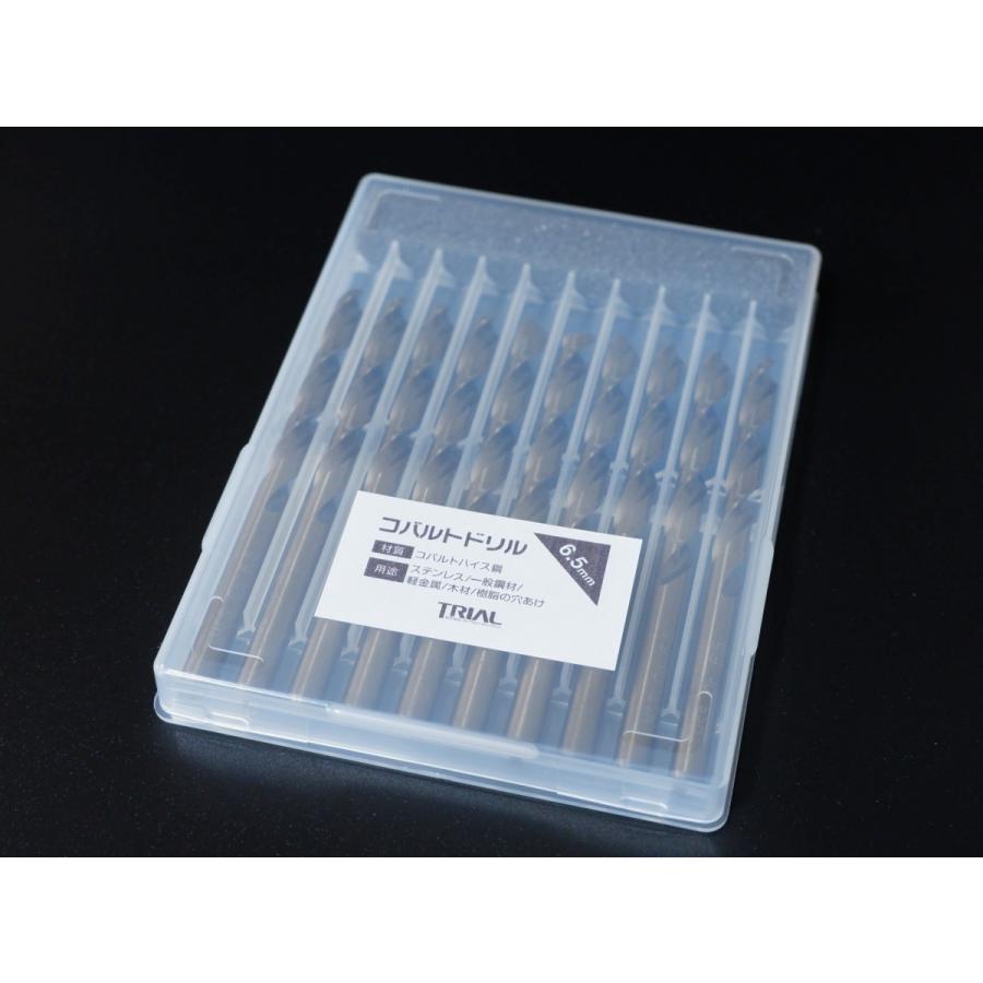 コバルトドリル 6.5mm ステンレス用ドリル 10本組 ステンレス・鉄工用  