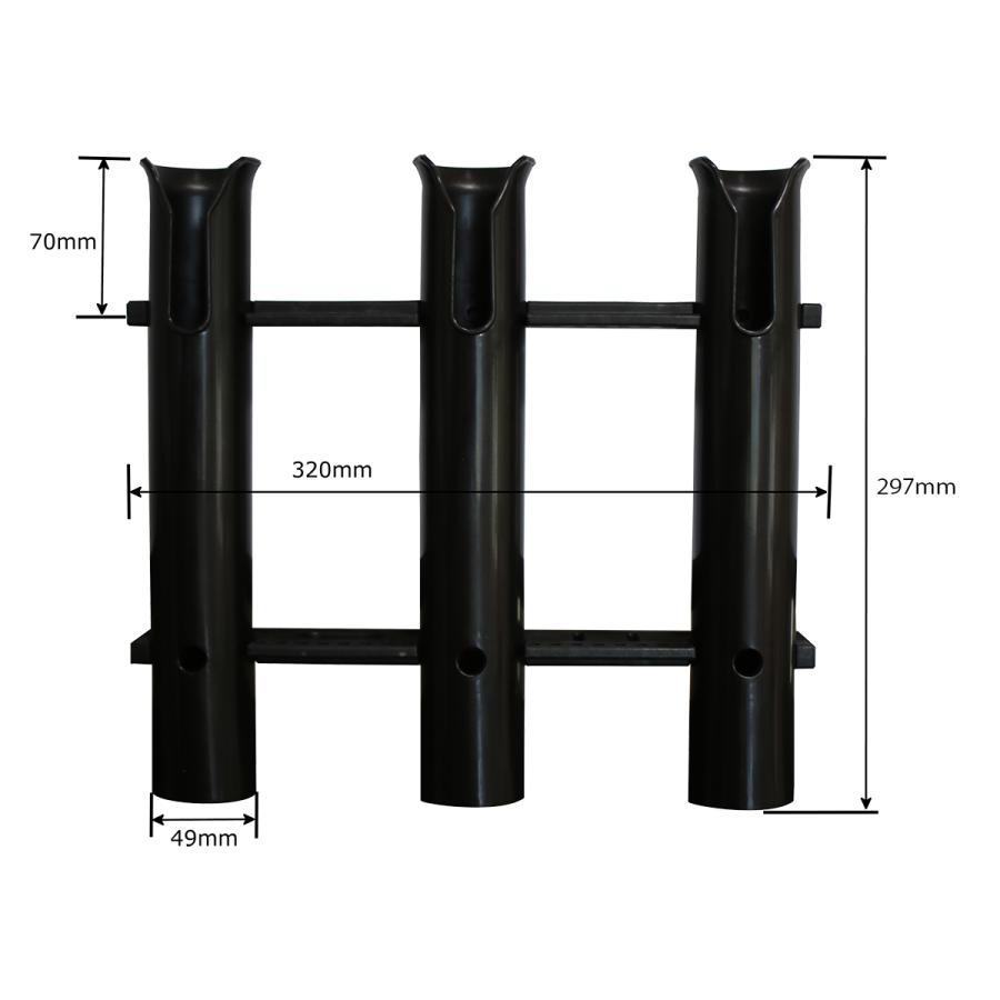 ロッドホルダー3連×2セットと2連×1セット nexts_kg0117-21a-2set