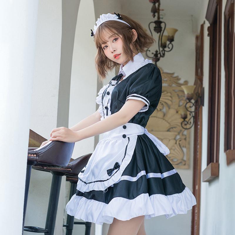 メイド服 コスプレ衣装 黒 セクシー メイド コスプレ かわいい メイドカフェ Sugarwhip フェティッシュメイド 悪魔的