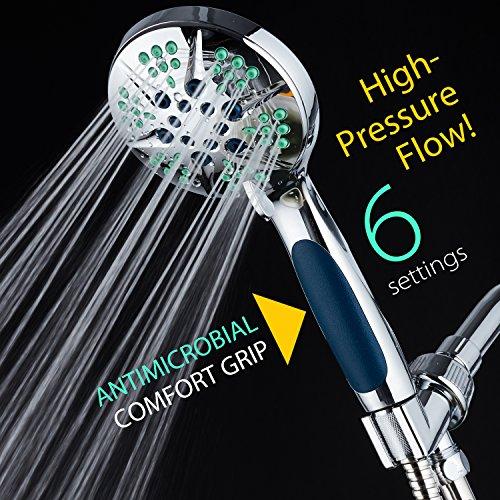 Hotel Spa Notilus Antimicrobial High Pressure Luxury Hand Shower  6 Setting｜triangles-asia｜05