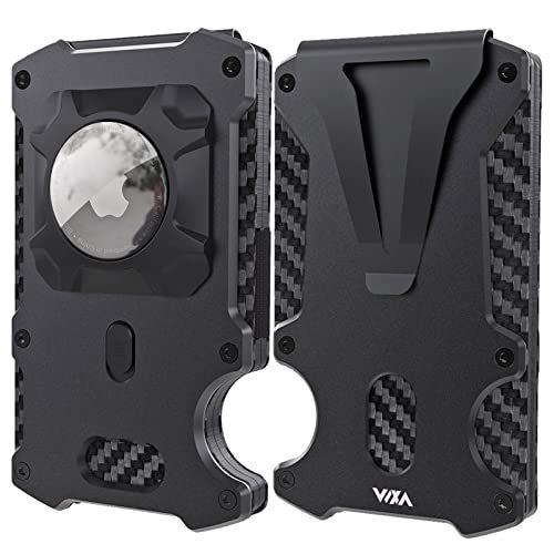Wallet for Men with AirTag Holder Credit slim Front Pocket Real Carbon Fibe