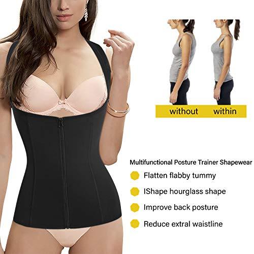 低価格販売 Women Back Braces Posture Corrector Waist Trainer Vest Tummy Control Body S
