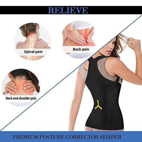 低価格販売 Women Back Braces Posture Corrector Waist Trainer Vest Tummy Control Body S