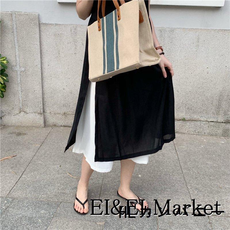 ワンピースレディース黒ワンピブラックロング丈ワンピース可愛いおしゃれ上品きれいめマキシ丈夏ワンピースvネックワンサイズ袖なしワンピース 宅配