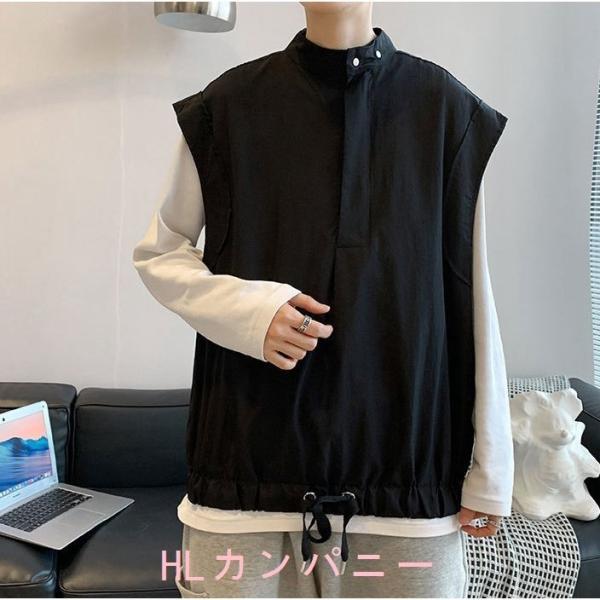 ベストメンズ無地トップスアウターメンズファッションカジュアルおしゃれかっこいいシンプル春秋大人 商品