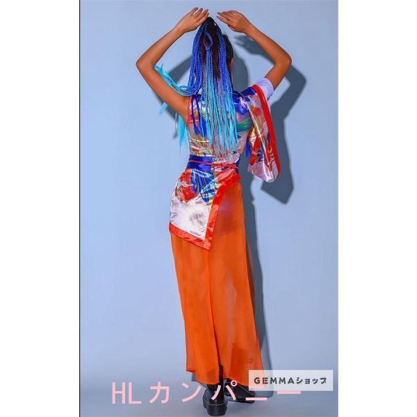 大人ダンス衣装セットアップレディースチャイナ風ジャズダンスjazzセクシー団体服演出舞台衣装イベントヒップホップk Popオレンジ Hxqcf 楽器 手芸 コレクション トライアングル商店 オンラインストア直営店