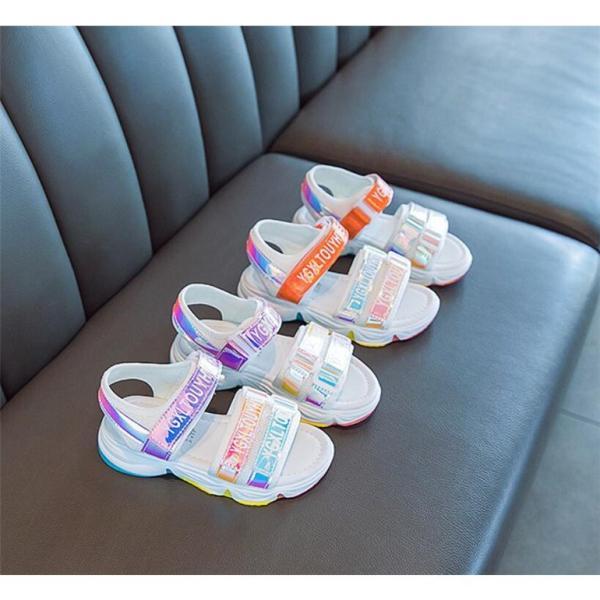 女の子サンダル キッズ サンダル 女の子 歩きやすい スポーツサンダル マジックテープ ジュニア 子供 子ども 夏 ガールズ お出かけ 通園 通学 子供靴 おしゃれ Atff5xqwj4 Godawaripowerispat Com