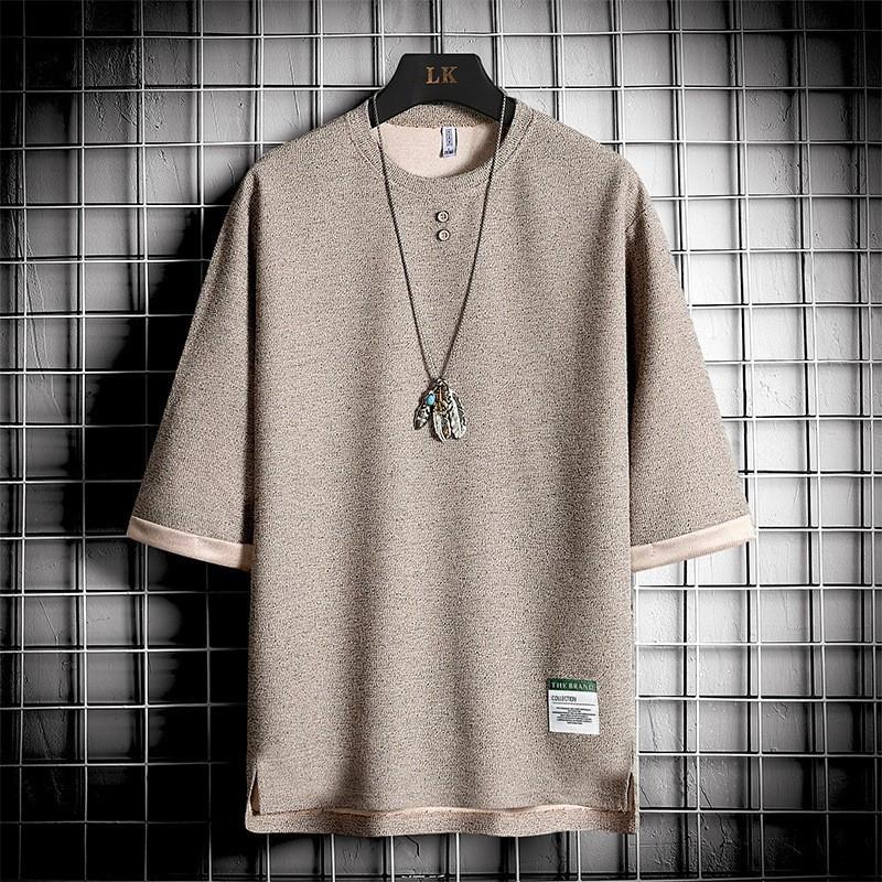 Tシャツ 七分袖 メンズ 夏服 ７分袖 トップス メンズファッション クルーネック 夏 サマー シンプル 父の日 Iyopmz8jmr トップス Sprintmart Com