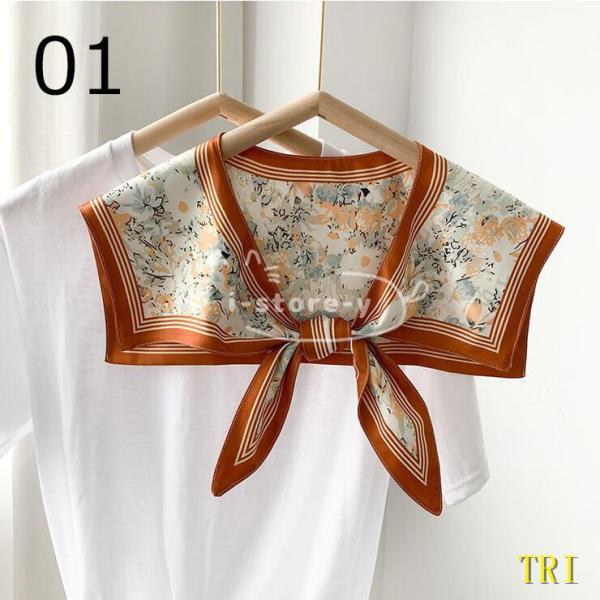 人気ブランドの つけ襟 スカーフ マフラー フェイクカーディガン ガード セーラー襟 レディース 春 夏 小物 ファッション 可愛い 上品 大人 フラワー 花柄 Nrg2peers Com