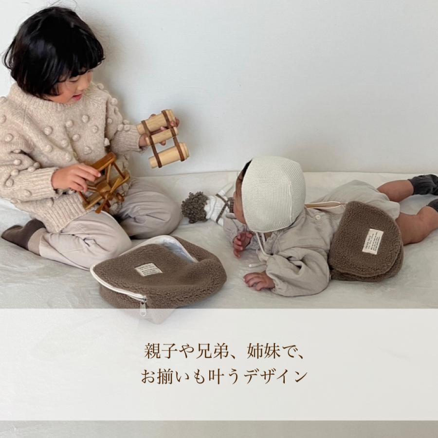 2点までネコポス可】Souffle boa pochette milk / moca ポシェット