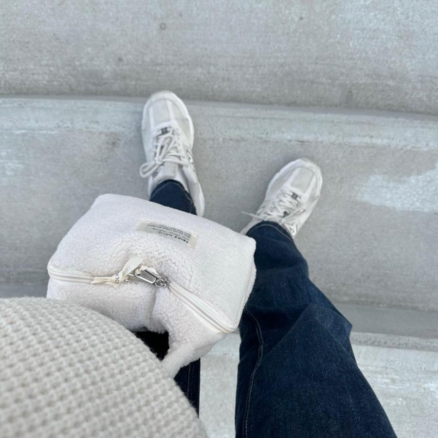 《SALE 3/4, 20時〜3/11, 8時》1,000円均一 【1点までネコポス可】Souffle boa trunkbag　milk /moca トランクバッグ　トリックホリック　オリジナルデザイン |  | 10