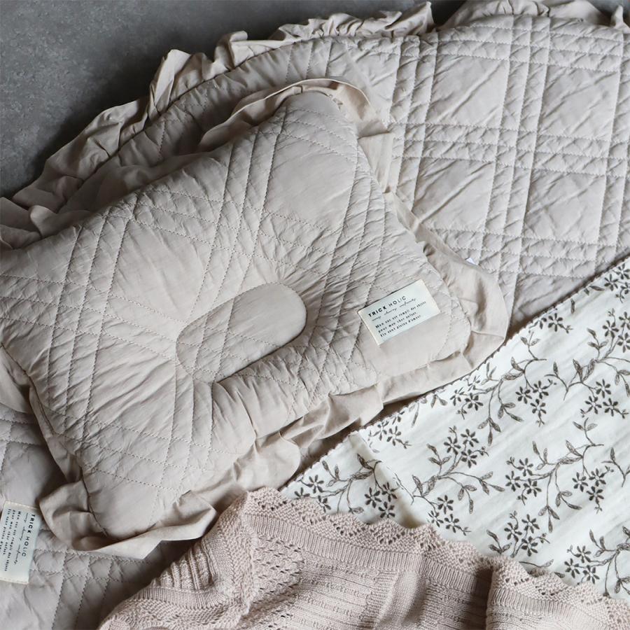 【3/10 11時頃再入荷】french frill pillow（一体型）約21×35cm）ivory / hazelnuts  枕　まくら　カバー　トリックホリック |  | 11