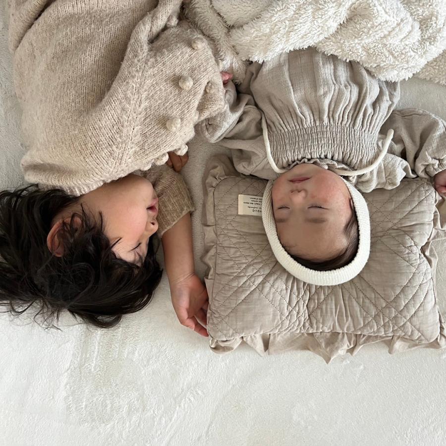 【3/10 11時頃再入荷】french frill pillow（一体型）約21×35cm）ivory / hazelnuts  枕　まくら　カバー　トリックホリック |  | 12