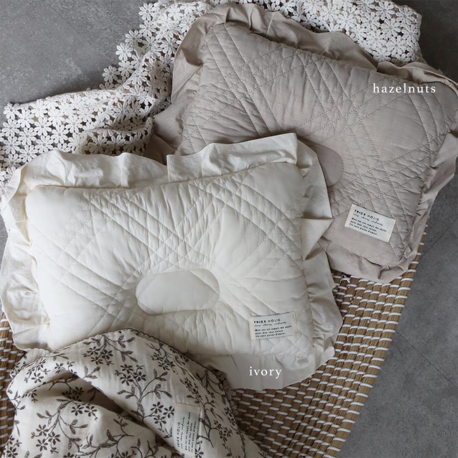 【3/10 11時頃再入荷】french frill pillow（一体型）約21×35cm）ivory / hazelnuts  枕　まくら　カバー　トリックホリック |  | 01