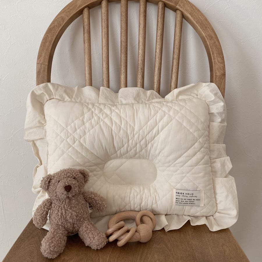 【3/10 11時頃再入荷】french frill pillow（一体型）約21×35cm）ivory / hazelnuts  枕　まくら　カバー　トリックホリック |  | 06
