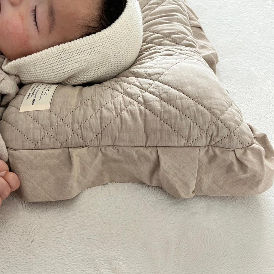 【3/10 11時頃再入荷】french frill pillow（一体型）約21×35cm）ivory / hazelnuts  枕　まくら　カバー　トリックホリック |  | 08