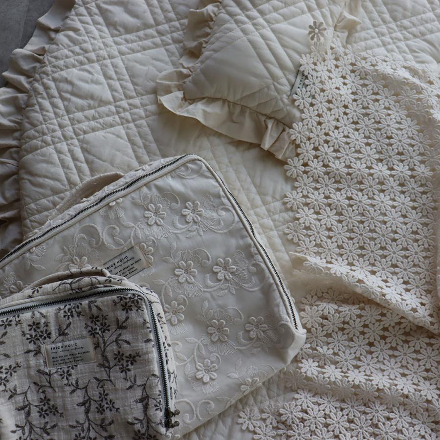 【11/15 PM 4時頃再入荷】【1点のみネコポス可】garden flower crochet lace blanket（約70×85cm）ガーデン　スワドル　本場韓国製 オリジナルブランケット |  | 03