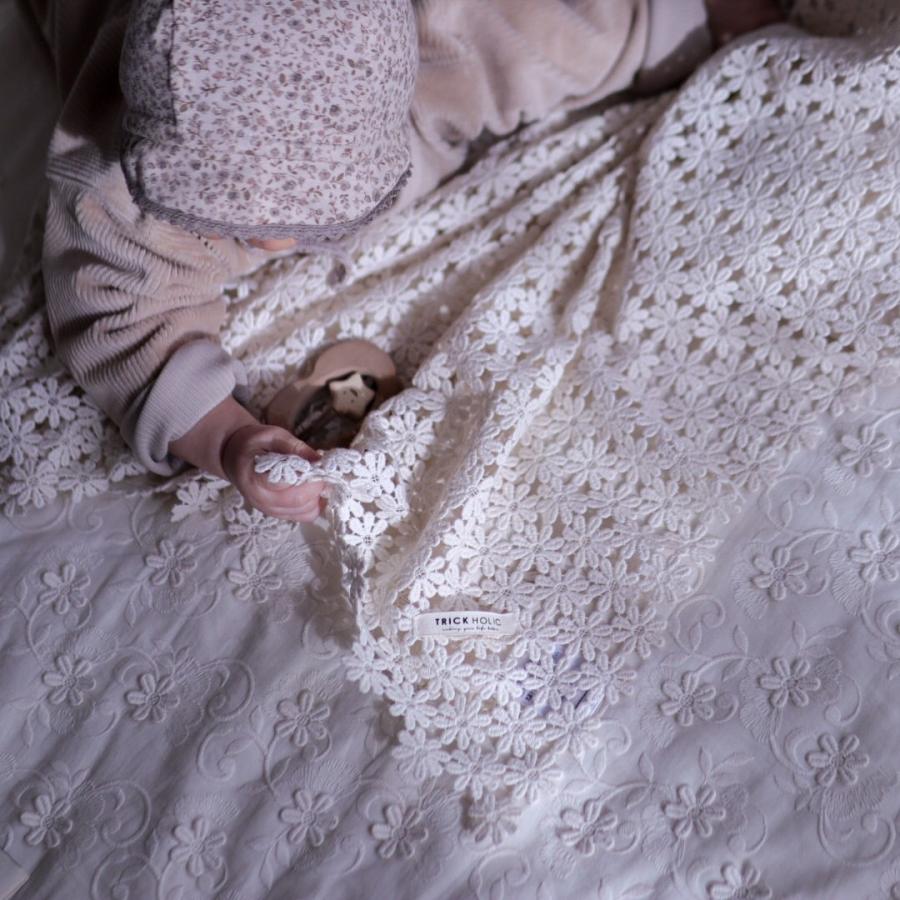 【11/15 PM 4時頃再入荷】【1点のみネコポス可】garden flower crochet lace blanket（約70×85cm）ガーデン　スワドル　本場韓国製 オリジナルブランケット |  | 15