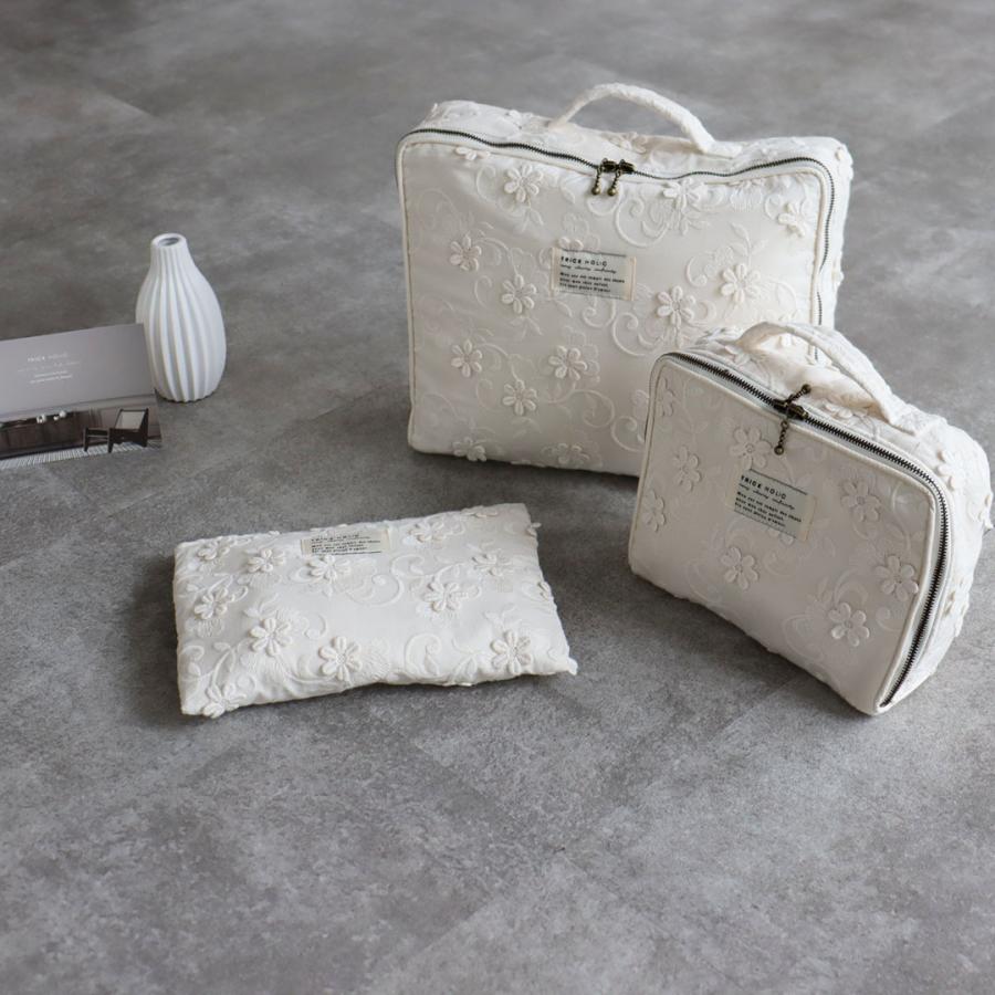 【2/28 11時頃再入荷】【1点までネコポス可】garden flower trunk bag Sサイズ　おむつケース　おむつバッグ　ガーデン　デイジー　花柄　TRICK HOLIC |  | 02