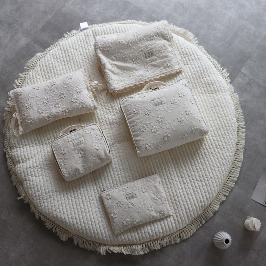 【1点までネコポス可】garden flower trunk bag Sサイズ　おむつケース　おむつバッグ　ガーデン　デイジー　花柄　TRICK HOLIC