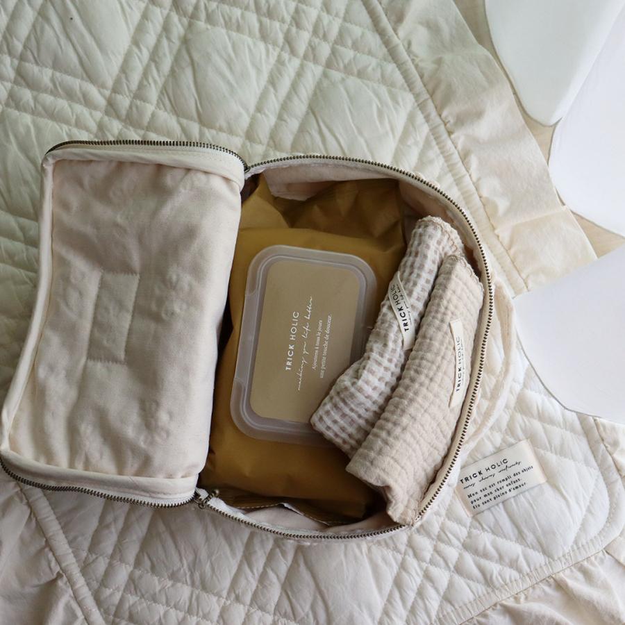 【2/28 11時頃再入荷】【1点までネコポス可】garden flower trunk bag Sサイズ　おむつケース　おむつバッグ　ガーデン　デイジー　花柄　TRICK HOLIC |  | 07