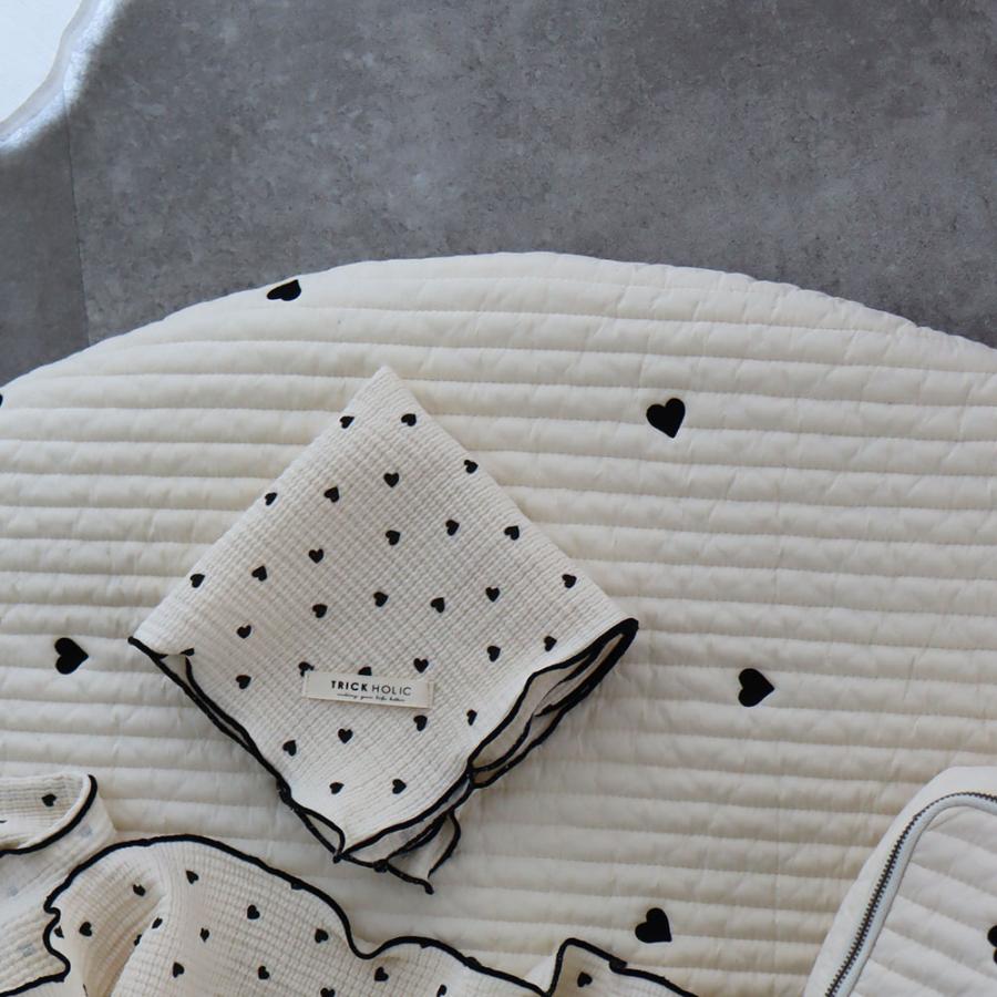 【5点までネコポス可】Heart gauze handkerchief（約30×30cm）ダブルガーゼ　ハンカチ　本場韓国製 オリジナルハンカチ |  | 16