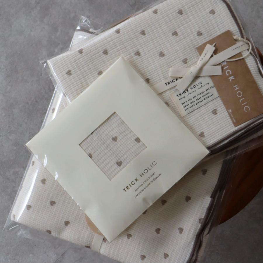 【5点までネコポス可】Heart gauze handkerchief（約30×30cm）ダブルガーゼ　ハンカチ　本場韓国製 オリジナルハンカチ |  | 04
