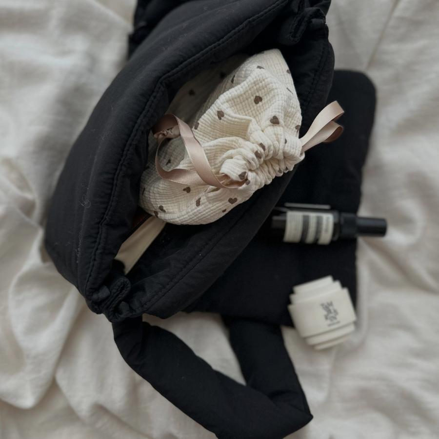 【2点までネコポス可】new cotton pouch  Heart（大+小）2枚set　巾着　パウチ　ポーチ　コットン　トリックホリック　TRICK HOLIC |  | 06