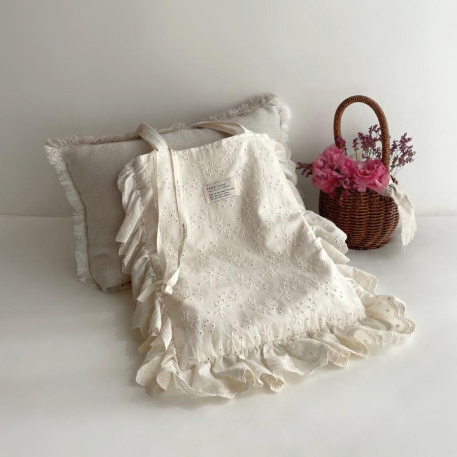 【1点までネコポス可】new eyelet lace cotton tote bag |  | 03