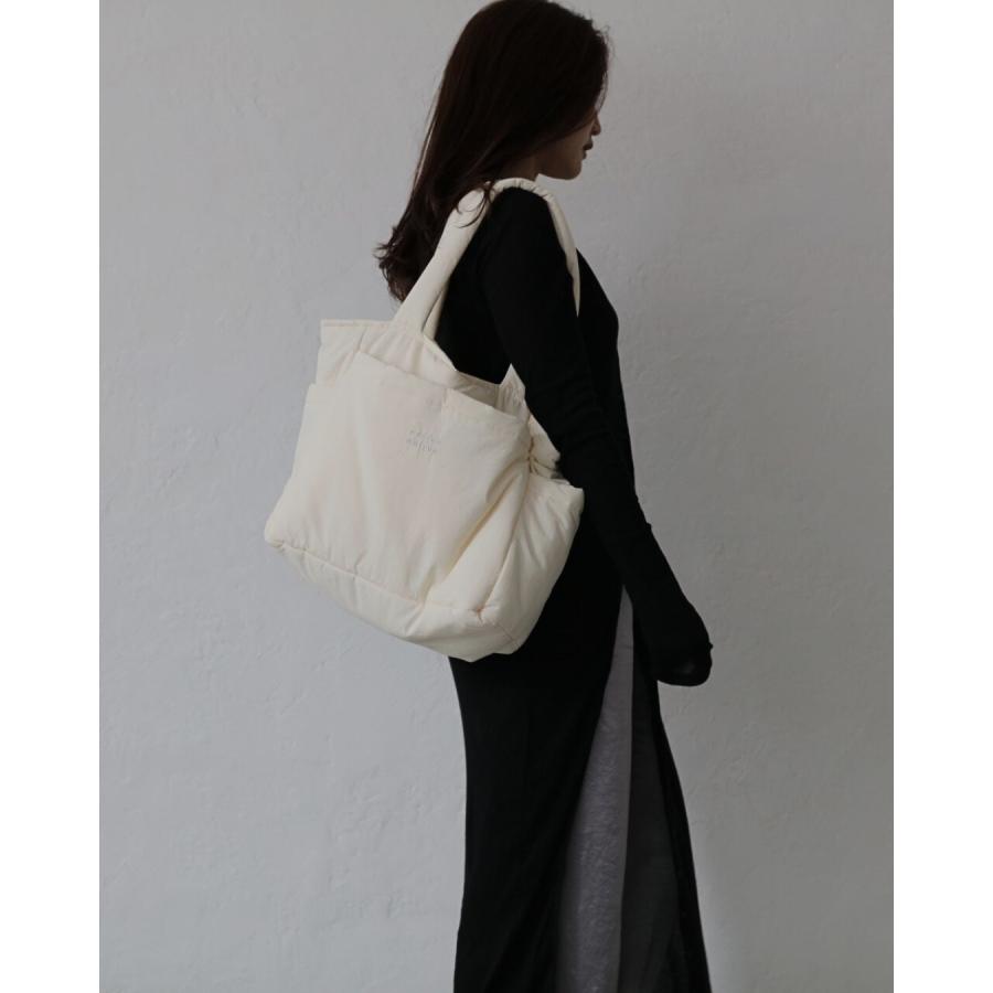 【6/3 AM 11時頃再入荷】renewal malrun malrun big tote  ivory /blackの画像