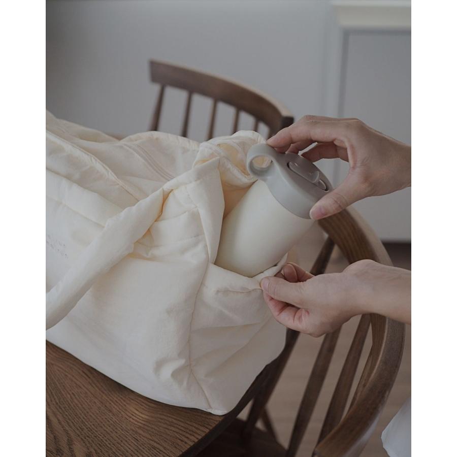 【6/3 AM 11時頃再入荷】renewal malrun malrun big tote  ivory /blackの画像