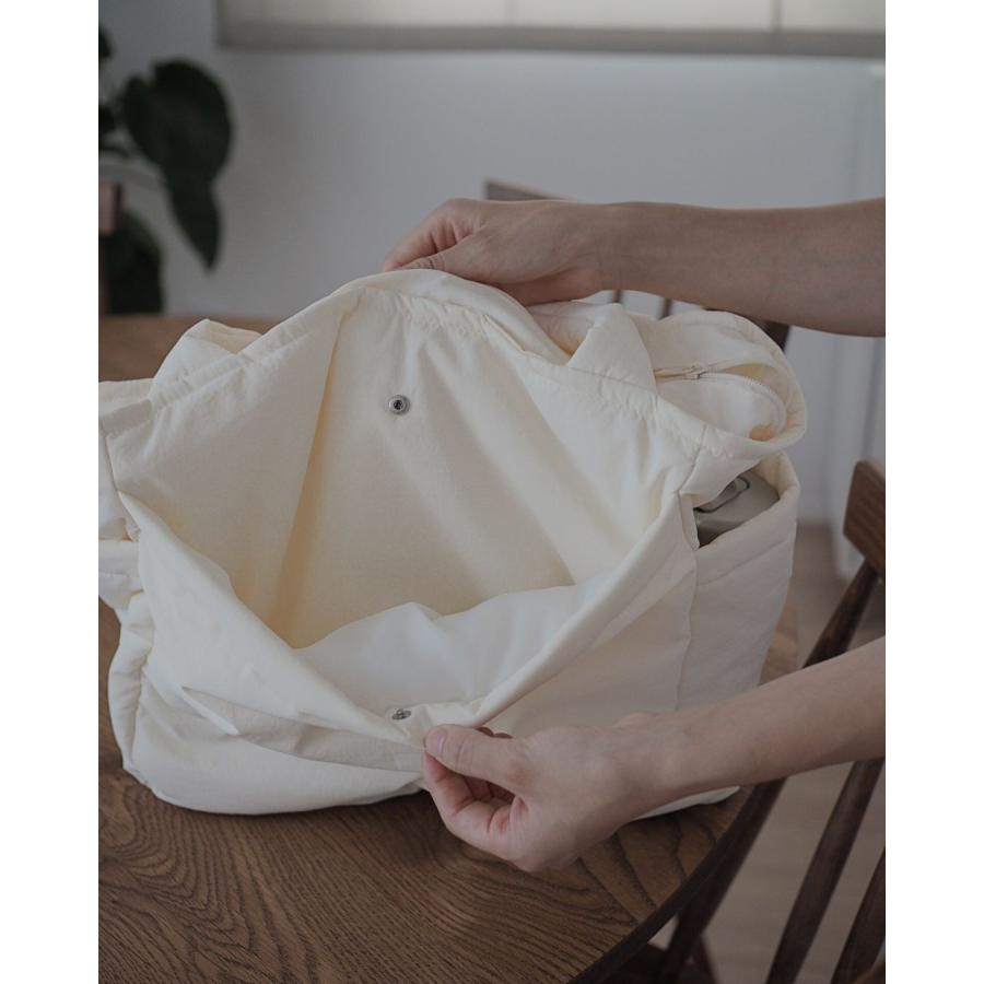 【6/3 AM 11時頃再入荷】renewal malrun malrun big tote  ivory /blackの画像
