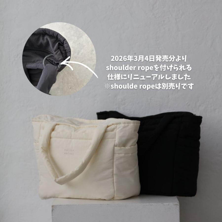 【6/3 AM 11時頃再入荷】renewal malrun malrun big tote  ivory /blackの画像
