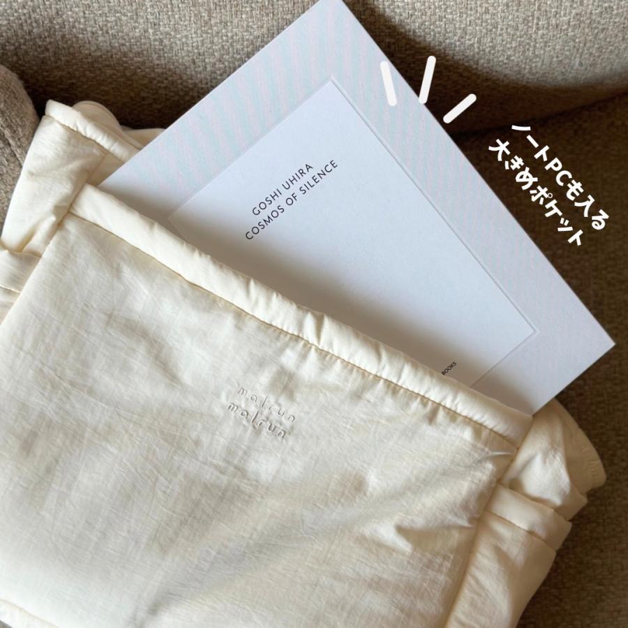 【6/3 AM 11時頃再入荷】renewal malrun malrun big tote  ivory /blackの画像