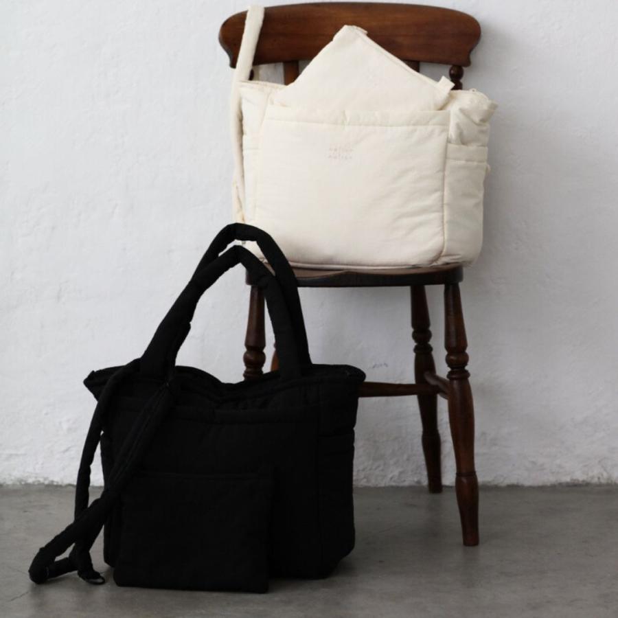 6/3 AM 11時頃再入荷】new malrun big tote cross set ivory /black