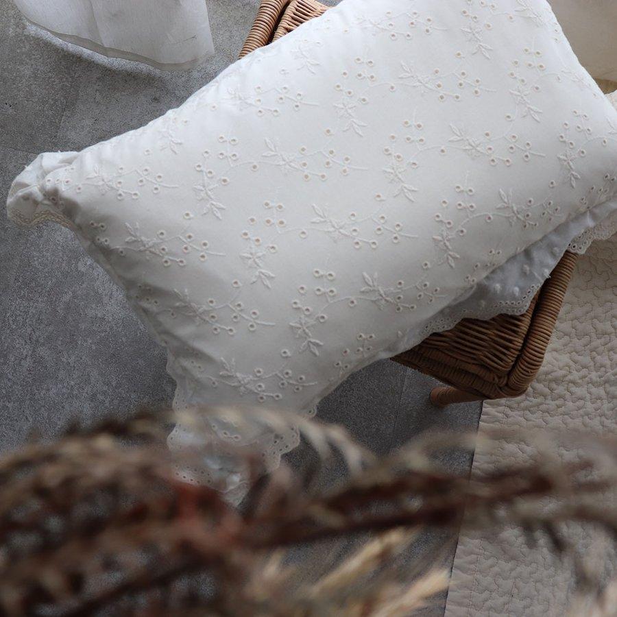 eyelet lace petit pillow cushion アイレットレースプティピロークッション+中綿（分離型）（約25×40ｃｍ) |  | 05