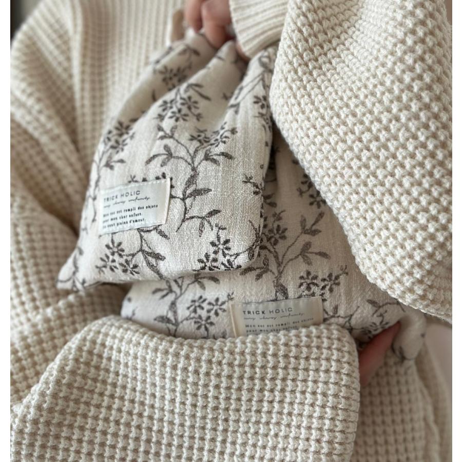 【1点までネコポス可】cotton pouch  garden flower (大+小) / vintage flower (大+小)　巾着　ポーチ　コットン　パウチ　TRICK HOLIC |  | 07