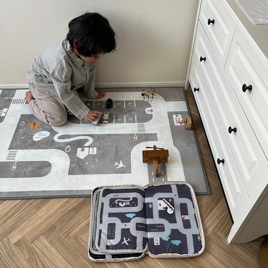 ROAD RUG slim （約75×170cm) gray 道路マット マット ラグ ラグマット