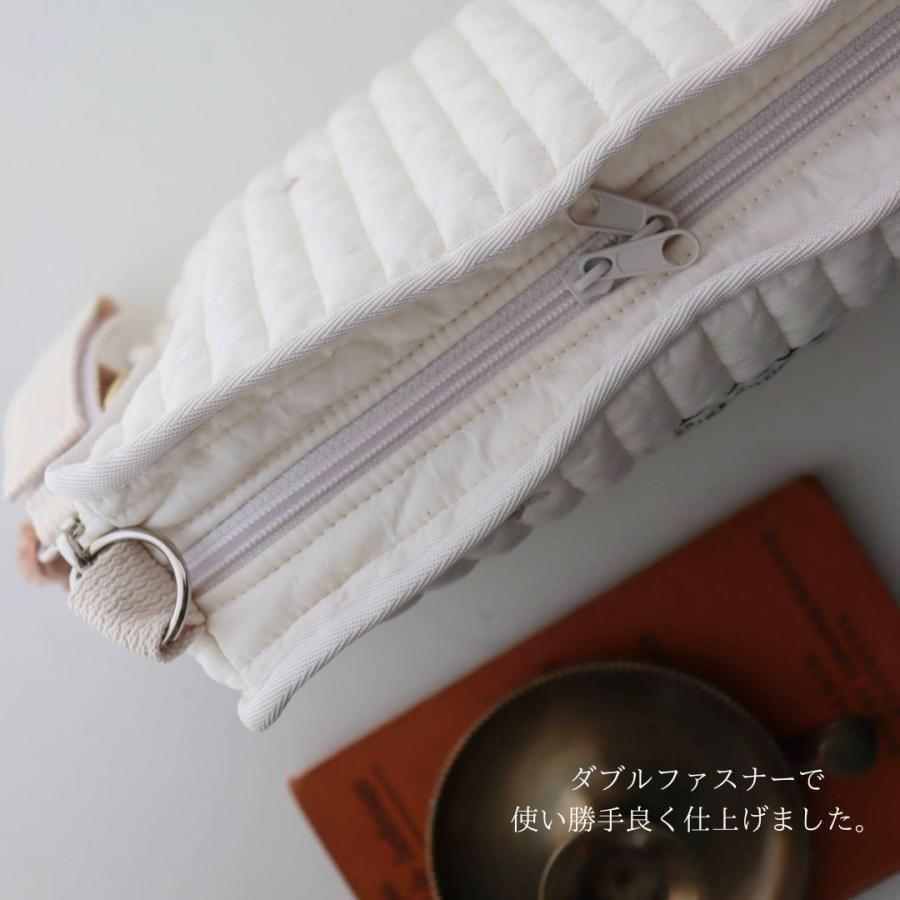 【2/18 PM 4頃再入荷 星月ベージュ】刺繍 Hanging pouch おむつポーチ　ribbon刺繍（2色）・星月・くま　おむつケース　おむつバッグ　TRICK HOLIC |  | 19