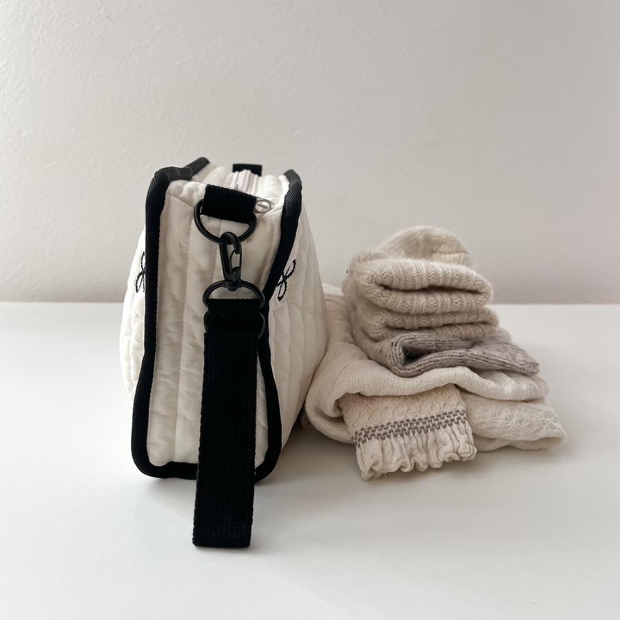 【2/18 PM 4頃再入荷 星月ベージュ】刺繍 Hanging pouch おむつポーチ　ribbon刺繍（2色）・星月・くま　おむつケース　おむつバッグ　TRICK HOLIC |  | 12