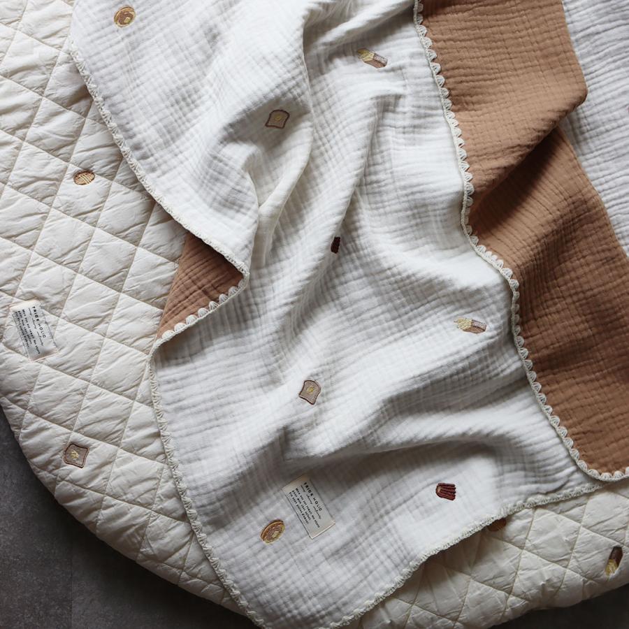 12/25 11時頃再入荷】6重ガーゼブランケットpastry 刺繍（Sサイズ