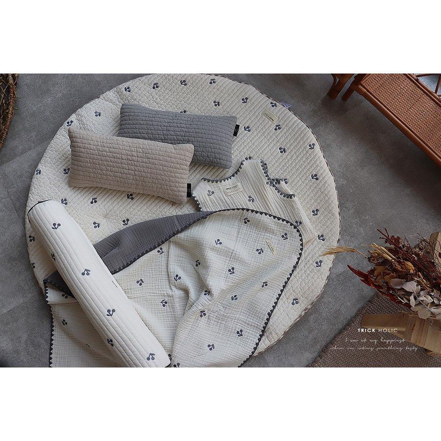 mini bolster cushion さくらんぼ刺繍 プレミアムキルト miniボルスタークッション（約60×10ｃｍ） |  | 12