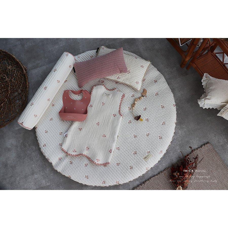 mini bolster cushion さくらんぼ刺繍 プレミアムキルト miniボルスタークッション（約60×10ｃｍ） |  | 04