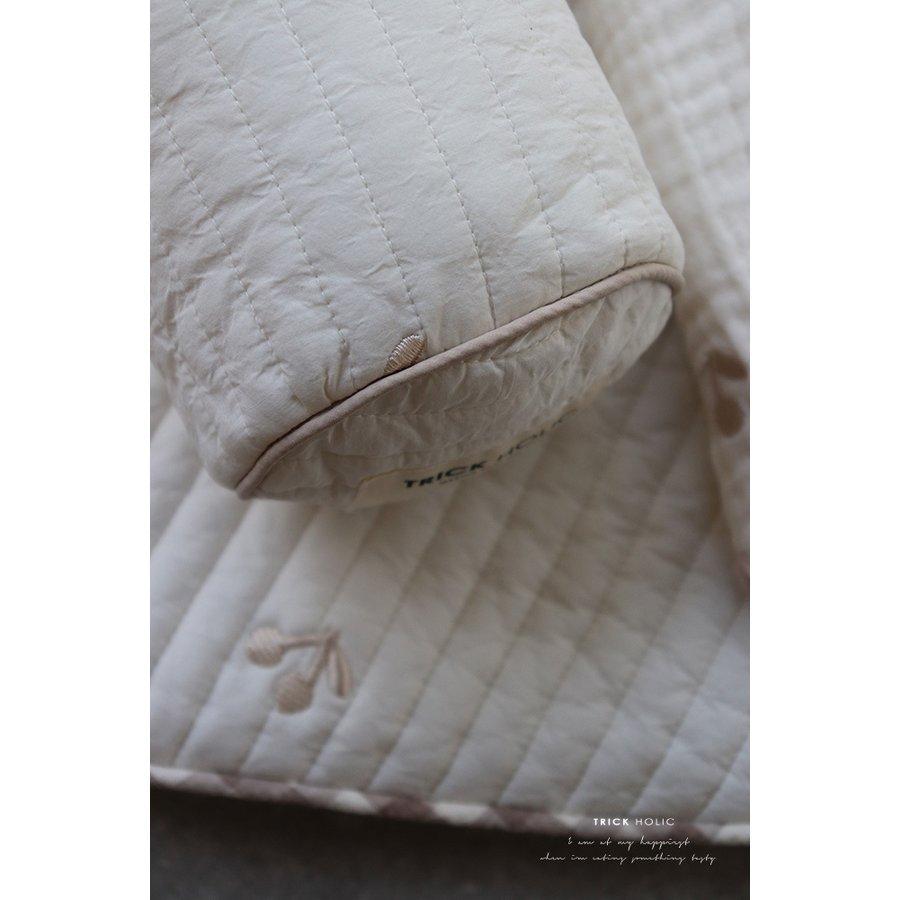 mini bolster cushion さくらんぼ刺繍 プレミアムキルト miniボルスタークッション（約60×10ｃｍ） |  | 07