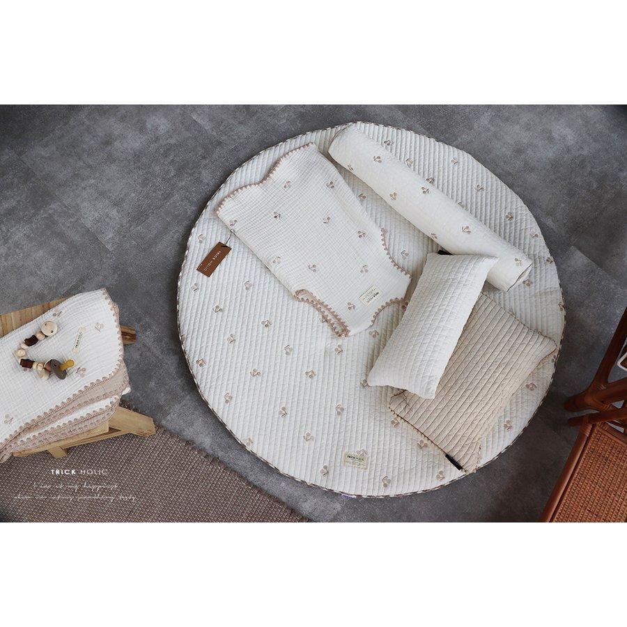 mini bolster cushion さくらんぼ刺繍 プレミアムキルト miniボルスタークッション（約60×10ｃｍ） |  | 08