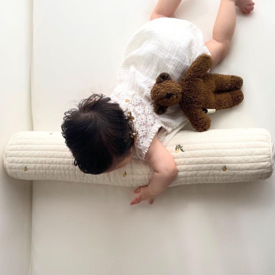 mini bolster cushion 星月/くま/レモンの刺繍（中綿付き）プレミアムキルト miniボルスタークッション（約60×10ｃｍ） |  | 03